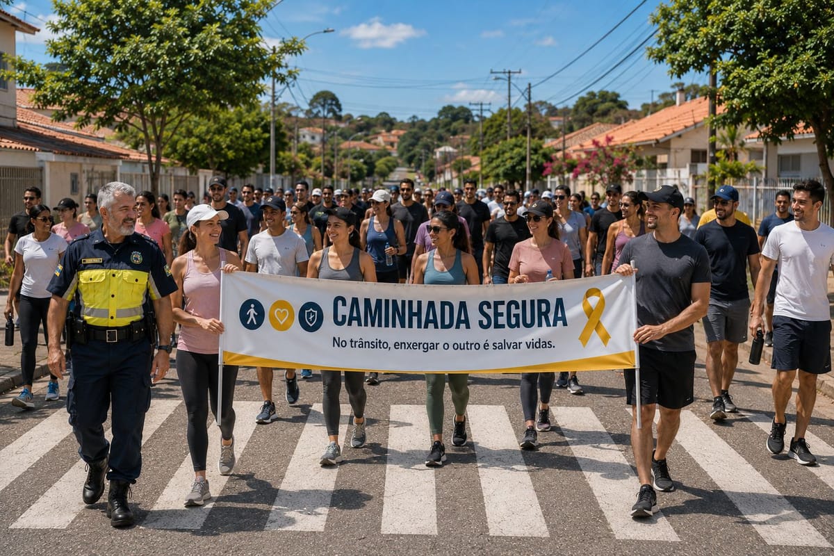 6ª Caminhada Segura em Louveira - Maio Amarelo 2026