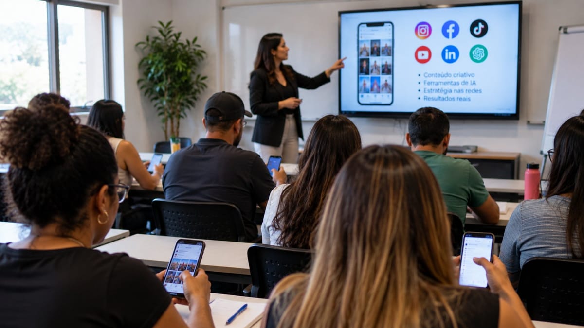 Louveira abre inscrições para curso gratuito de Marketing de Conteúdo com IA