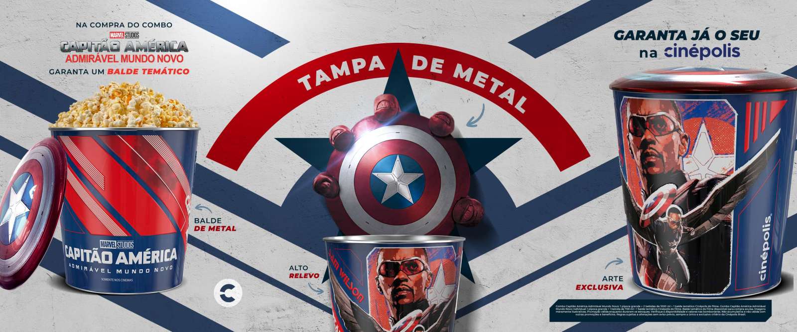 Cinépolis lança combo exclusivo de Capitão América: Admirável Novo Mundo
