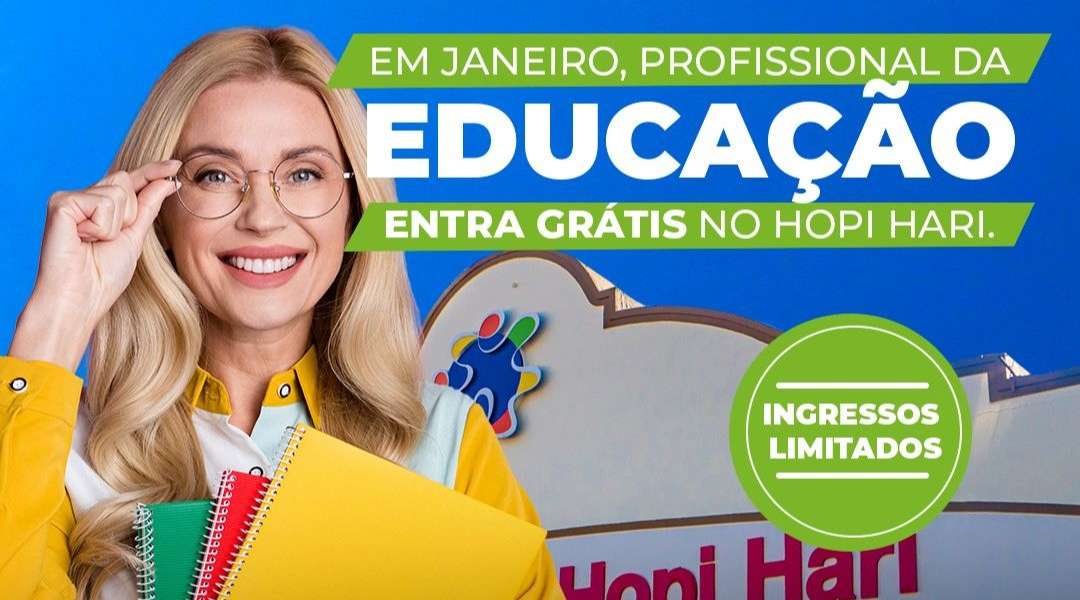 Hopi Hari oferece entrada grátis para professores e profissionais da educação em janeiro