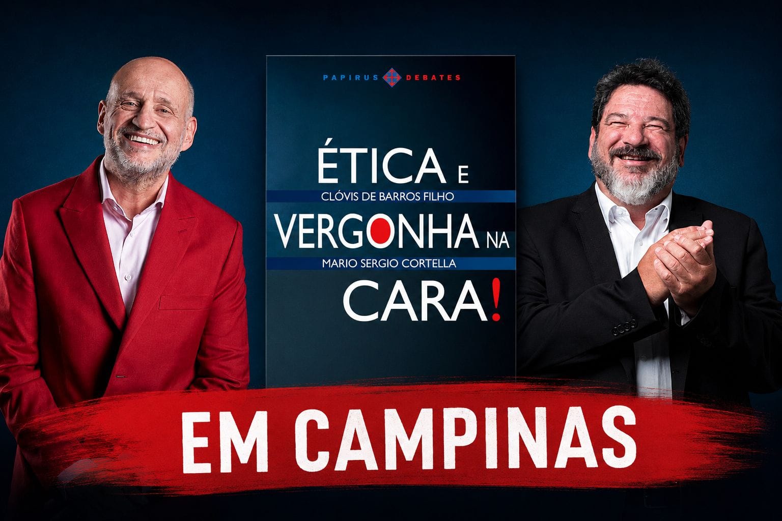 Mario Sergio Cortella e Clóvis de Barros Filho lançam nova edição de livro em Campinas
