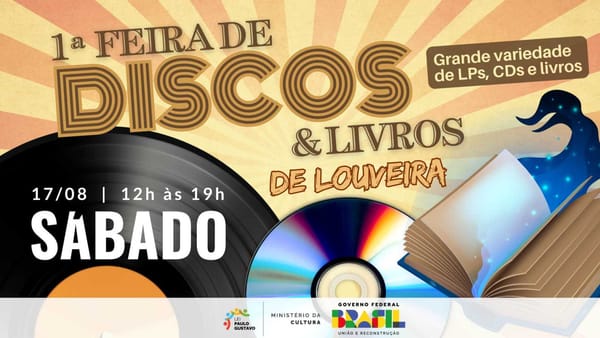 Louveira recebe 1 Feira de Discos e Livros em um encontro cultural inédito na cidade
