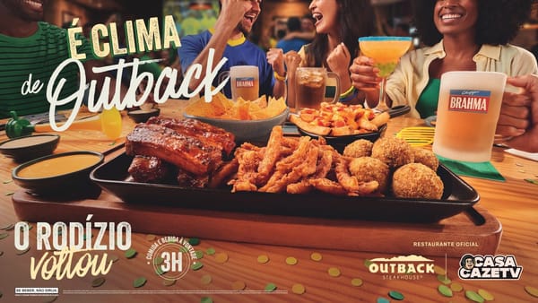 Outback lança campanha com transmissão de jogos da copa e rodízio