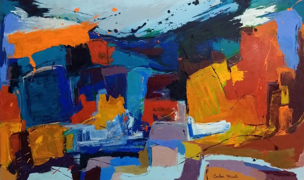 Horizonte Imaginário II - Pintura Abstrata - Acrílica Sobre Tela - Carlos Miceli