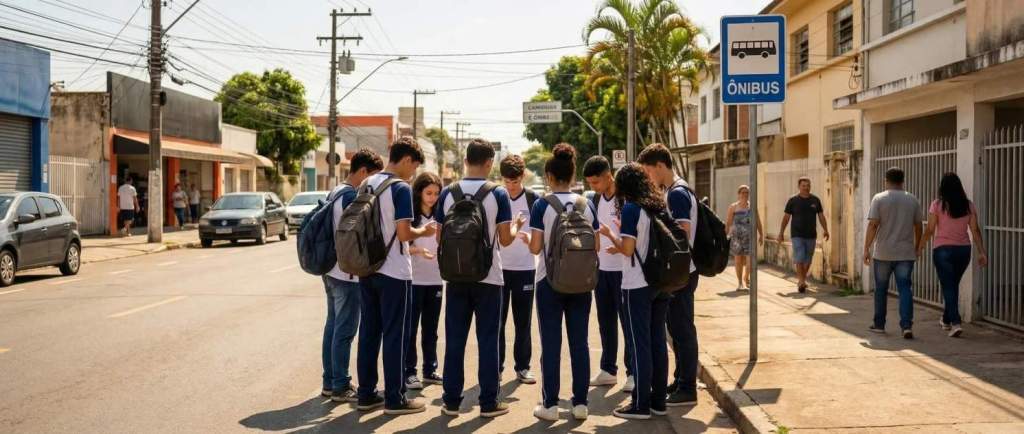 Abandonados à própria sorte: transporte escolar da Prefeitura de Louveira não chega após as aulas e alunos ficam largados em Jundiaí
